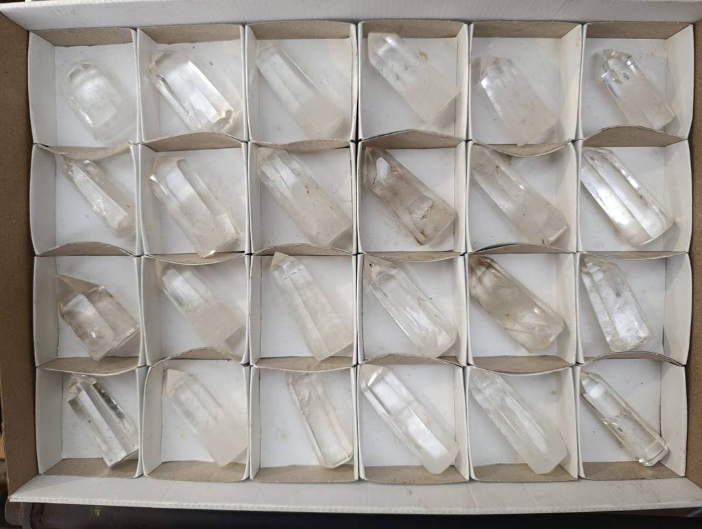 Polished Clear Quartz Crystals x 24 From Madagascar - Toprock Gemstones and Minerals 