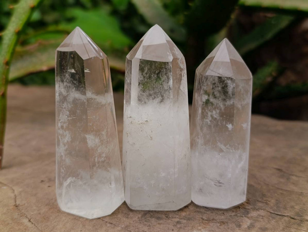 Polished Clear Quartz Crystals x 24 From Madagascar - Toprock Gemstones and Minerals 