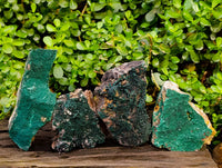 Natural Crystalline Malachite Specimens x 4 From Tenke Fungurume, Congo - Toprock Gemstones and Minerals 