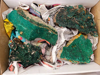 Natural Crystalline Malachite Specimens x 4 From Tenke Fungurume, Congo - Toprock Gemstones and Minerals 