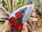 Polished Bloodstone Points x 3 From Swaziland - Toprock Gemstones and Minerals 