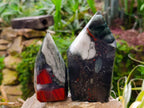 Polished Bloodstone Points x 3 From Swaziland - Toprock Gemstones and Minerals 