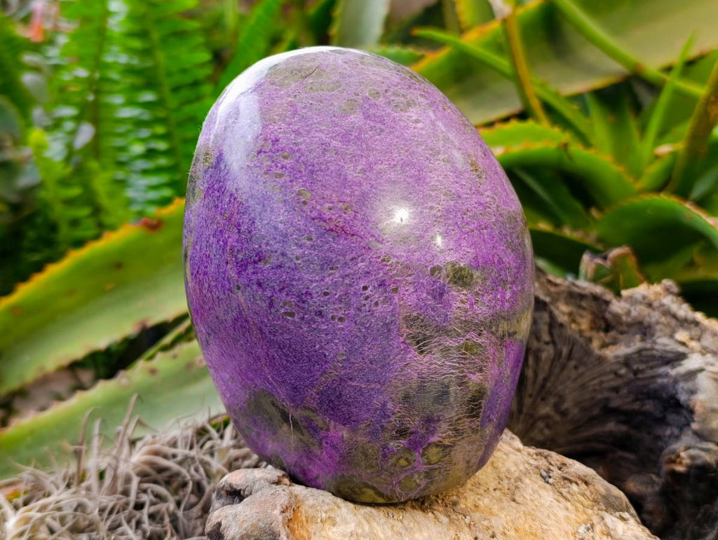 Polished Stichtite Standing Free Form x 2 From Barberton, South Africa - Toprock Gemstones and Minerals 