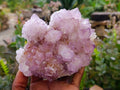 Natural Amethyst Spirit Quartz Clusters x 3 From Boekenhouthoek, South Africa - Toprock Gemstones and Minerals 