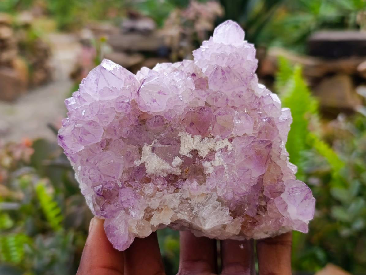 Natural Amethyst Spirit Quartz Clusters x 3 From Boekenhouthoek, South Africa - Toprock Gemstones and Minerals 