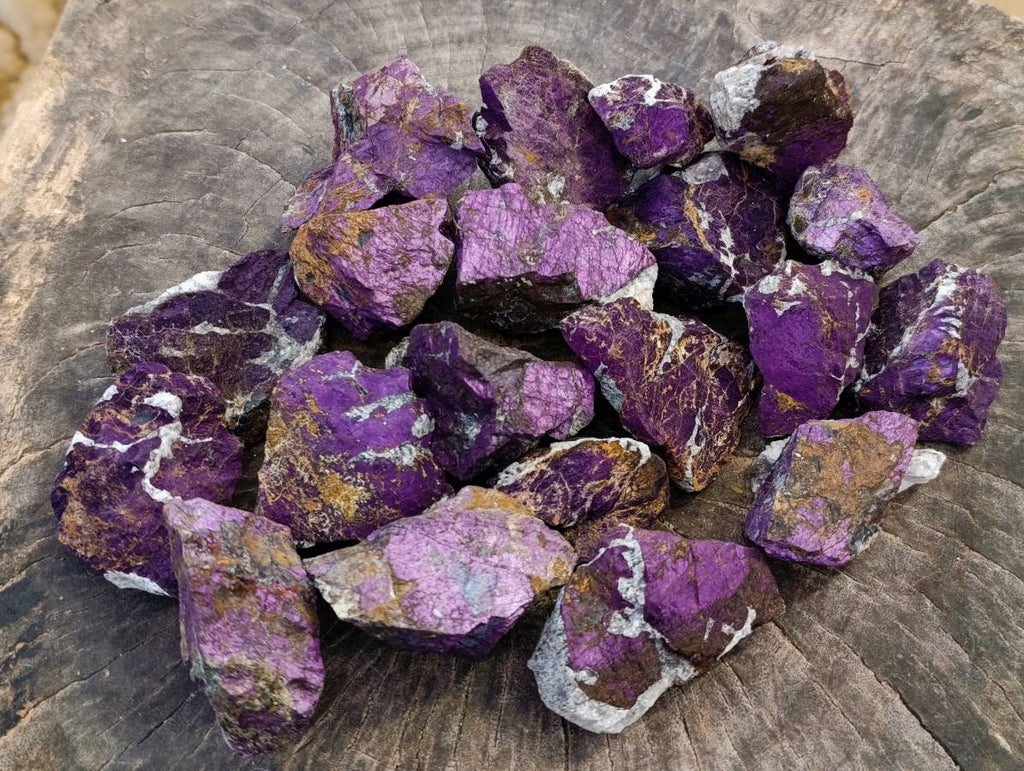 Natural Metallic Purpurite Specimens x 20 From Erongo, Namibia - Toprock Gemstones and Minerals 