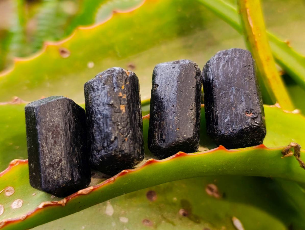 Natural Schorl Black Tourmaline Specimens x 70 From Zimbabwe - Toprock Gemstones and Minerals 