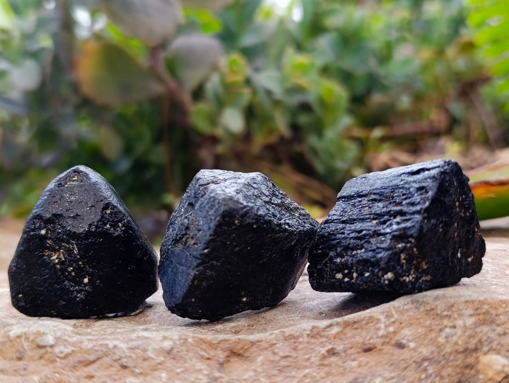 Natural Schorl Black Tourmaline Specimens x 70 From Zimbabwe - Toprock Gemstones and Minerals 