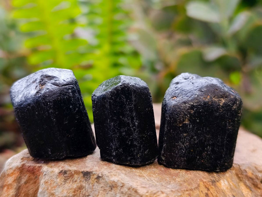 Natural Schorl Black Tourmaline Specimens x 70 From Zimbabwe - Toprock Gemstones and Minerals 