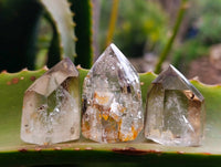 Polished Inclusion Quartz Crystals x 12 From Madagascar - Toprock Gemstones and Minerals 