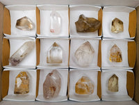 Polished Inclusion Quartz Crystals x 12 From Madagascar - Toprock Gemstones and Minerals 