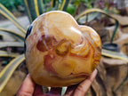 Polished Polychrome Jasper Hearts x 2 From NW Coast, Madagascar - Toprock Gemstones and Minerals 