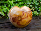 Polished Polychrome Jasper Hearts x 2 From NW Coast, Madagascar - Toprock Gemstones and Minerals 