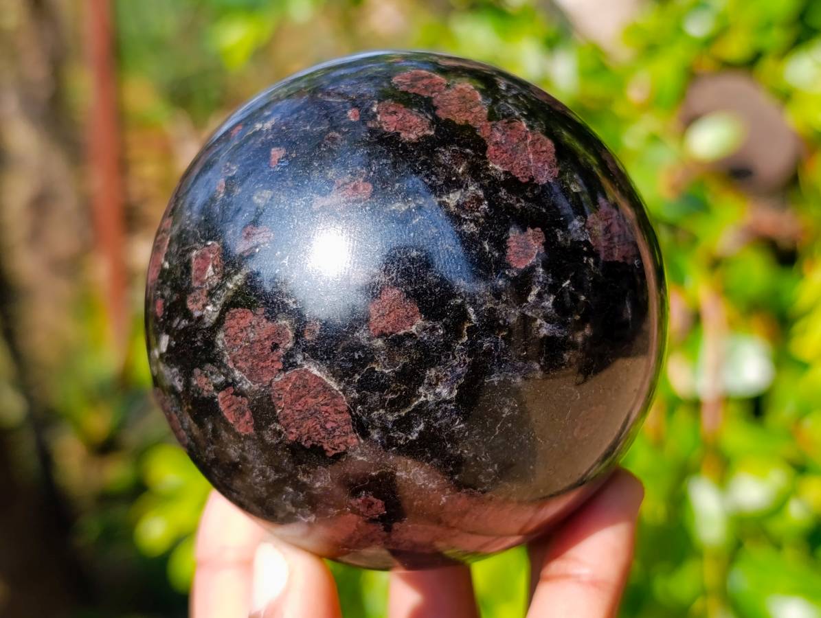 Polished Blue Spark Iolite Water Sapphire Spheres x 2 From Madagascar - Toprock Gemstones and Minerals 