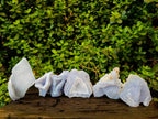 Natural Etched Blue Chalcedony Geodes x 6 From Nsanje, Malawi - Toprock Gemstones and Minerals 