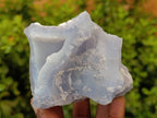 Natural Etched Blue Chalcedony Geodes x 6 From Nsanje, Malawi - Toprock Gemstones and Minerals 