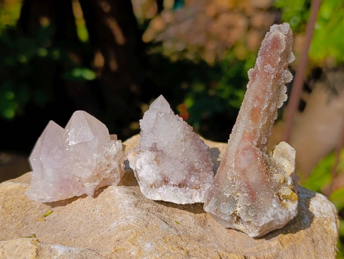 Natural White Spirit Quartz Clusters x 17 From Boekenhouthoek, South Africa - Toprock Gemstones and Minerals 