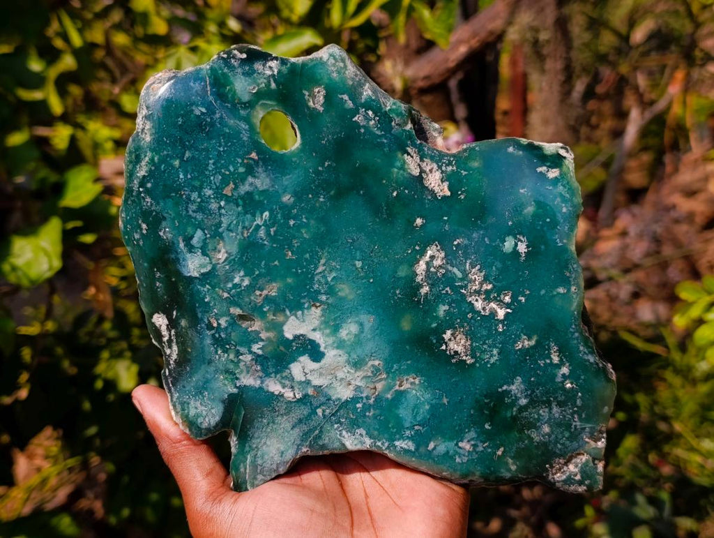Polished On One Side Emerald Mtorolite Plate x 1 From Mutorashanga, Zimbabwe - Toprock Gemstones and Minerals 