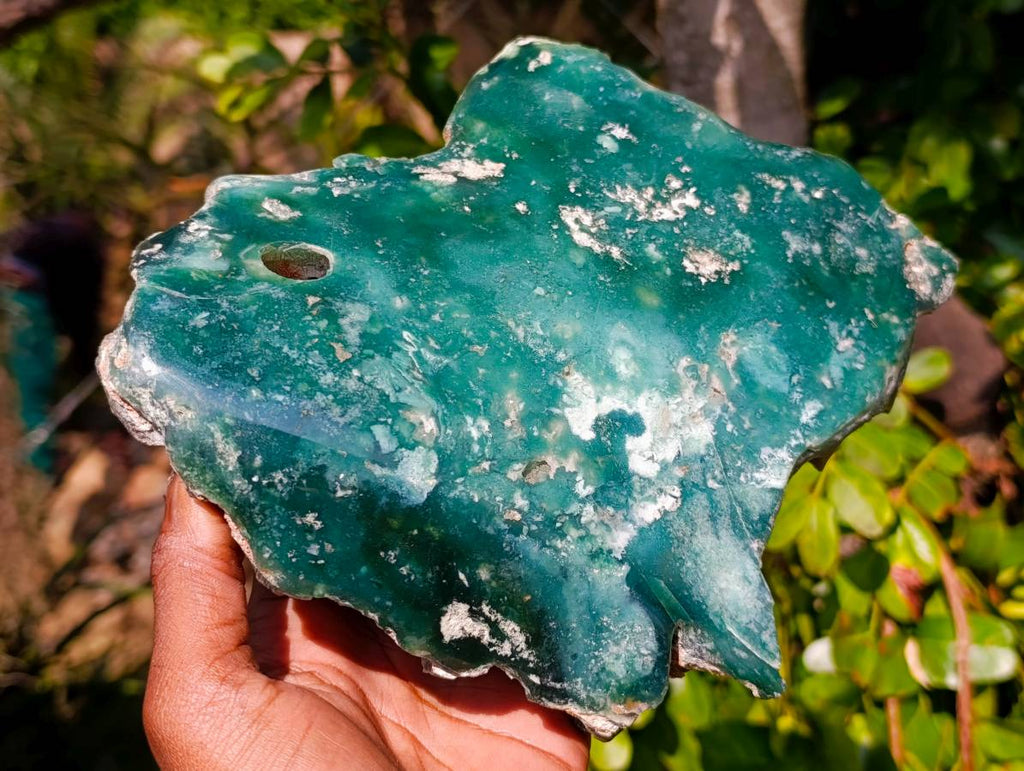 Polished On One Side Emerald Mtorolite Plate x 1 From Mutorashanga, Zimbabwe - Toprock Gemstones and Minerals 