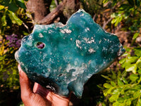 Polished On One Side Emerald Mtorolite Plate x 1 From Mutorashanga, Zimbabwe - Toprock Gemstones and Minerals 