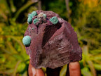 Natural Salrose Cobaltion Dolomite with malachite Specimens x 6 From Kakanda, Congo - Toprock Gemstones and Minerals 