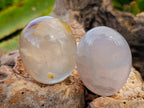 Polished Pearl Girasol Quartz Palm Stones x 20 From Ambatondrazaka, Madagascar - Toprock Gemstones and Minerals 