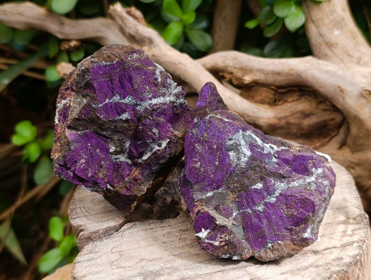 Natural Metallic Purpurite Specimens x 6 From Erongo, Namibia - Toprock Gemstones and Minerals 