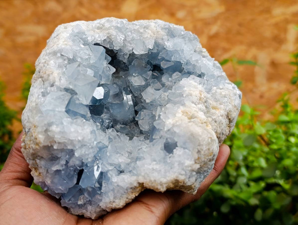 Natural Blue Celestite Crystal Specimen x 1 From Sakoany, Madagascar - Toprock Gemstones and Minerals 