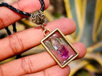 Hand Made Chiredzi Amethyst Scepter Crystals in Bronze Pendant - Sold Per Item - From Chiredzi, Zimbabwe - Toprock Gemstones and Minerals 