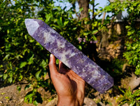Polished Lepidolite With Pink Rubellite Tower x 1 From Ambatondrazaka, Madagascar - Toprock Gemstones and Minerals 