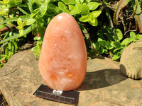 Polished Orange Twist Calcite Standing Free Forms x 1 From Madagascar