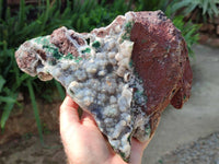 Natural Drusy And Malachite On Dolomite Matrix Specimens x 1 From Kambove, Congo