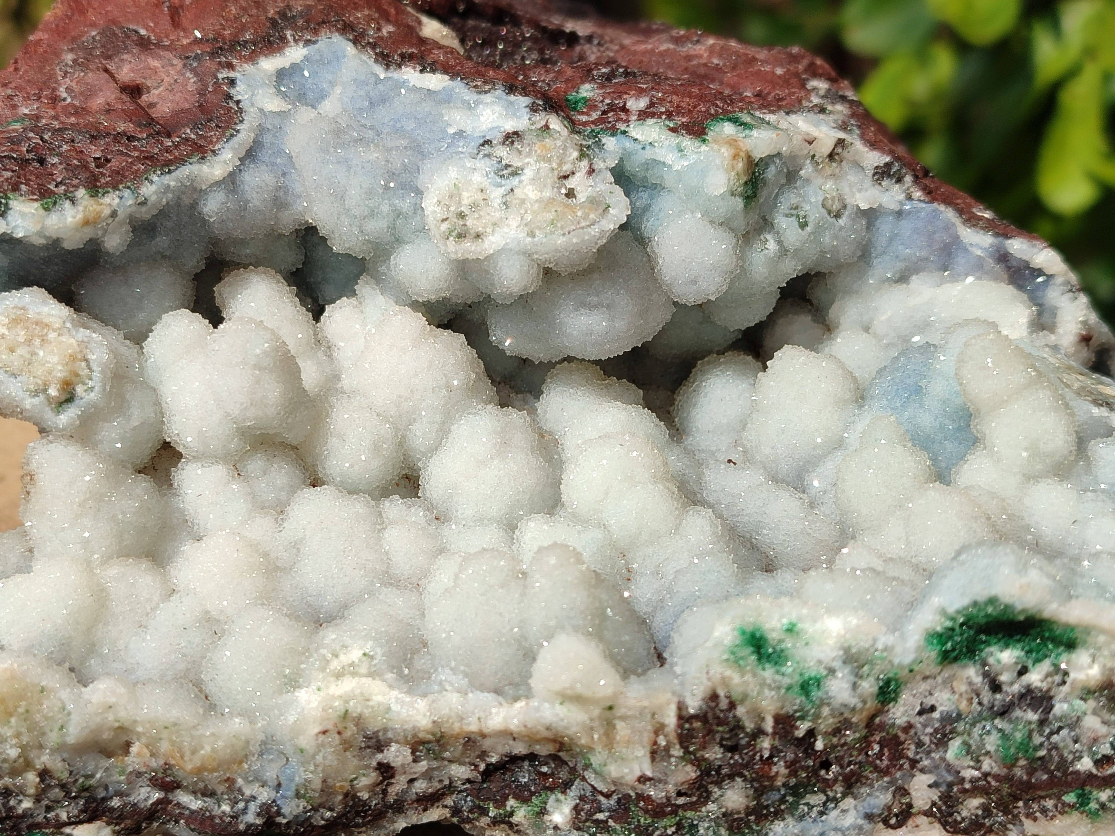 Natural Drusy And Malachite On Dolomite Matrix Specimens x 1 From Kambove, Congo - Toprock Gemstones and Minerals 