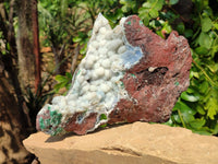 Natural Drusy And Malachite On Dolomite Matrix Specimens x 1 From Kambove, Congo
