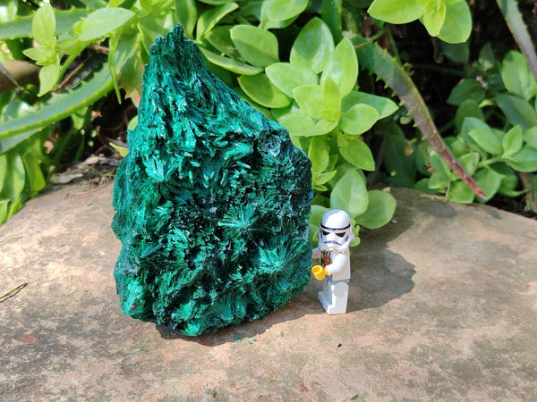 Natural Silky Malachite Specimens x 2 From Kasompe, Congo