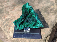 Natural Silky Malachite Specimens x 2 From Kasompe, Congo
