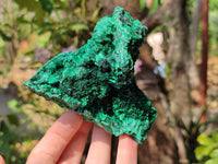 Natural Silky Malachite Specimens x 2 From Kasompe, Congo