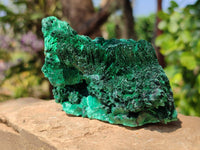 Natural Silky Malachite Specimens x 2 From Kasompe, Congo