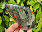 Polished Bloodstone Standing Free Forms x 3 From Swaziland - Toprock Gemstones and Minerals 