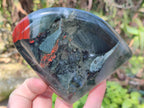 Polished Bloodstone Standing Free Forms x 3 From Swaziland - Toprock Gemstones and Minerals 