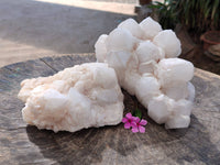 Natural Quartz Clusters x 2 From Madagascar