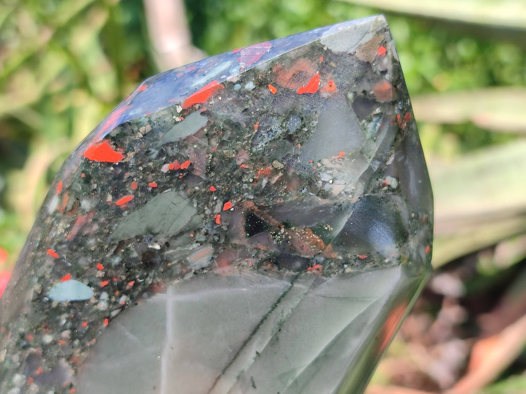 Polished Bloodstone Points x 2 From Swaziland - Toprock Gemstones and Minerals 