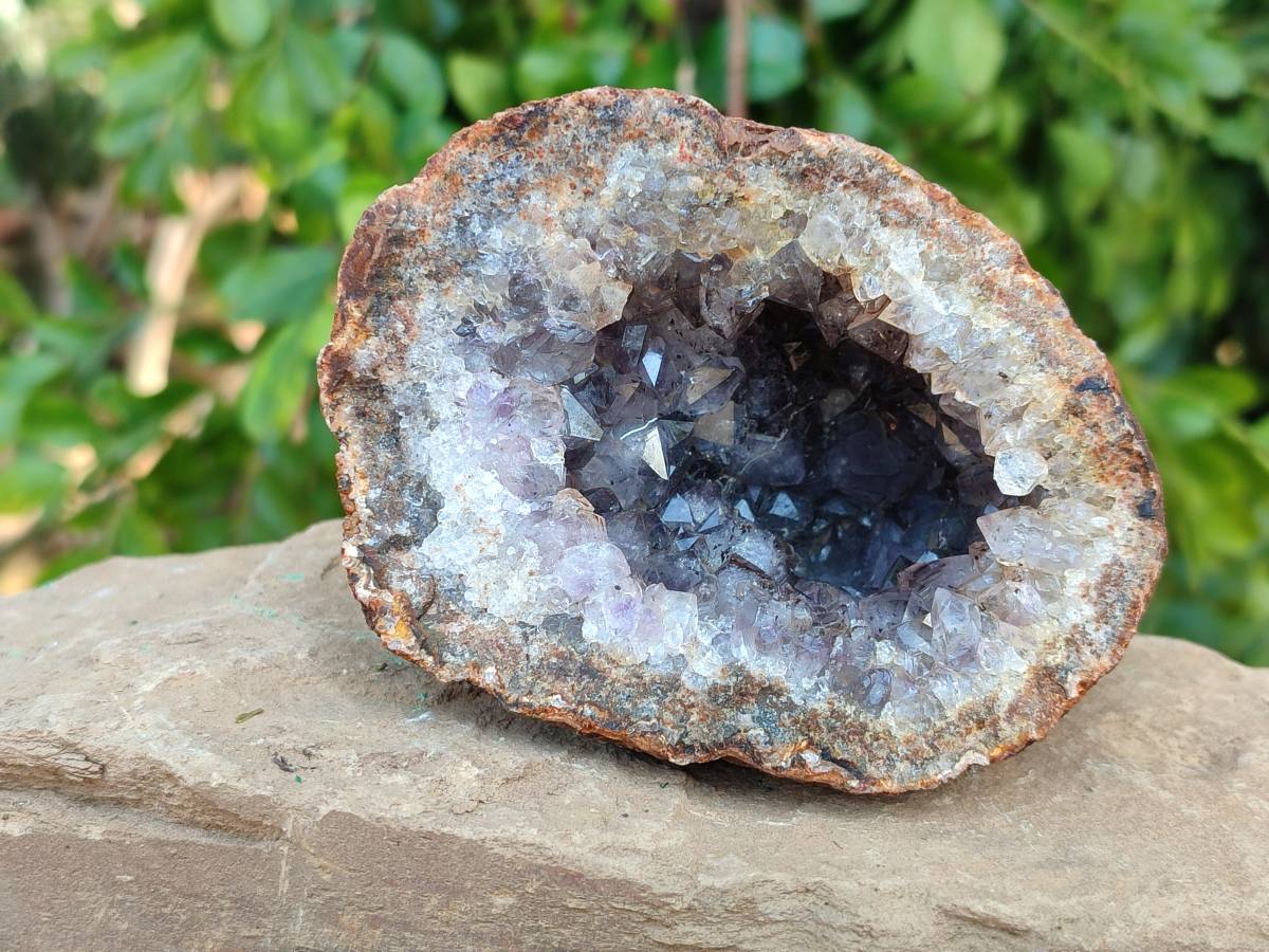Natural Zululand Amethyst Geodes x 6 From Jozini, South Africa - Toprock Gemstones and Minerals 