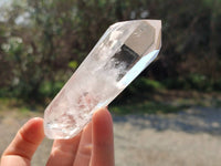 Double Terminated Polished 'Wand' Quartz Crystals x 6 From Madagascar
