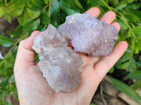 Natural Amethyst Spirit Quartz Clusters x 6 From Boekenhouthoek, South Africa