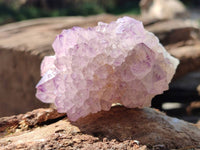 Natural Amethyst Spirit Quartz Clusters x 6 From Boekenhouthoek, South Africa