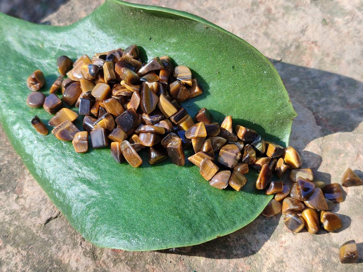 Polished Golden Tiger's Eye Mini Tumbled Stones x 6 Bags From Prieska, South Africa - Toprock Gemstones and Minerals 