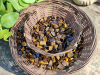 Polished Golden Tiger's Eye Mini Tumbled Stones x 6 Bags From Prieska, South Africa
