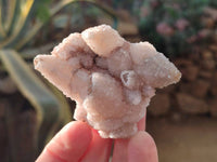 Natural Drusy Quartz Coated Calcite Pseudomorph Specimens x 12 From Alberts Mountain, Lesotho