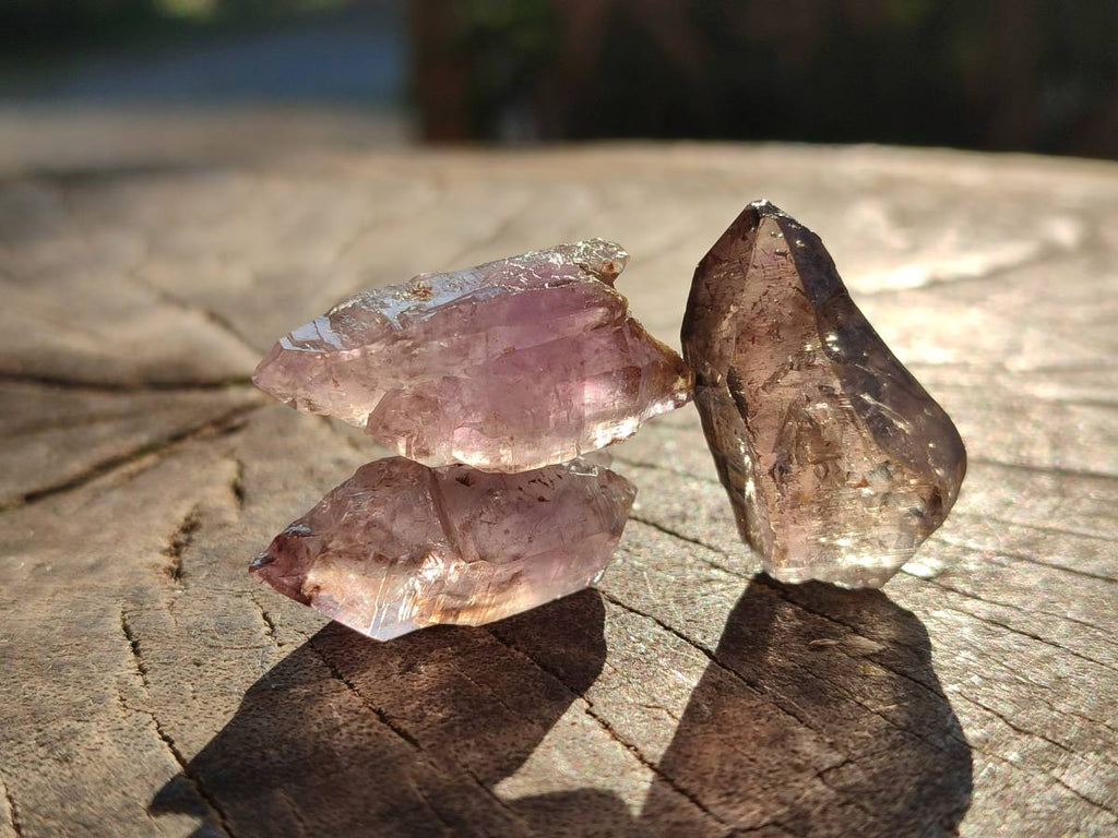 Natural Window Amethyst Crystals x 20 From Chiredzi, Zimbabwe - Toprock Gemstones and Minerals 